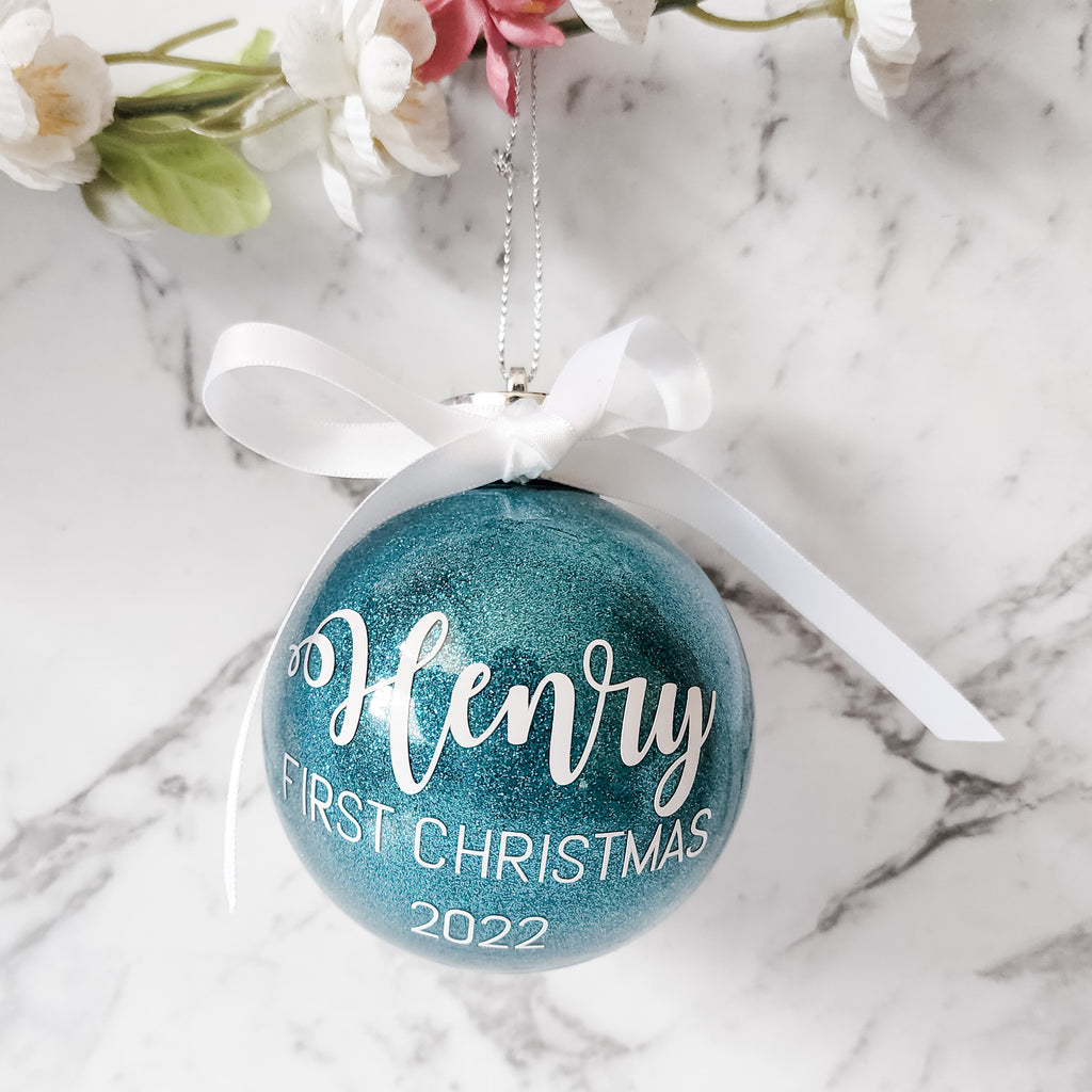 baby's first christmas 2022 christmas bauble tree ornament