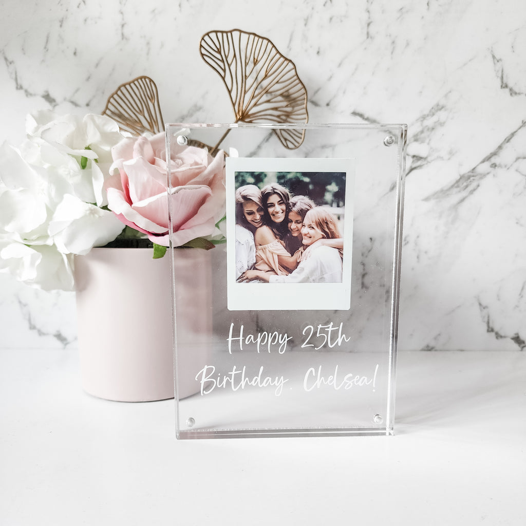 personalised floating photo frame for birthday gifts, anniversary