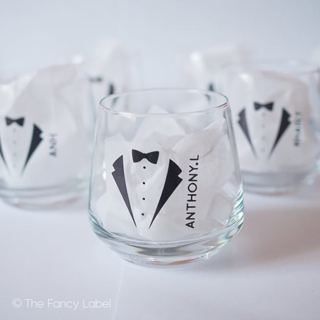 Personalised Groomsmen Glasses for Wedding Favours, Best man, Groom, Father of the bride, father of the groom, bridal glasses