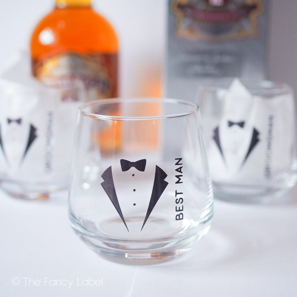 Personalised Groomsmen Glasses for Wedding Favours, Best man, Groom, Father of the bride, father of the groom, bridal glasses