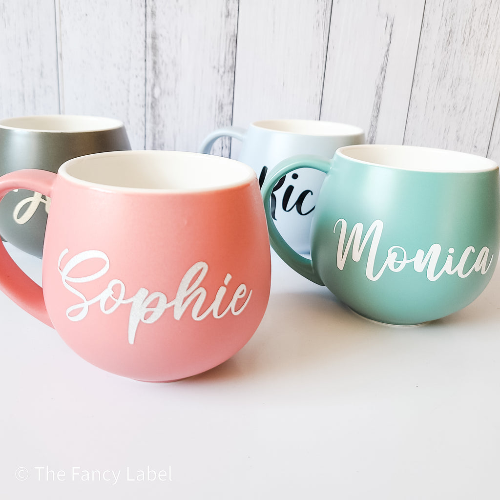 Spoil yourself or a loved one with personalised hug mug. Snug up to Winter's day and relax. Customise the colour and font to your liking. Handmade keepsakes from Australia. 