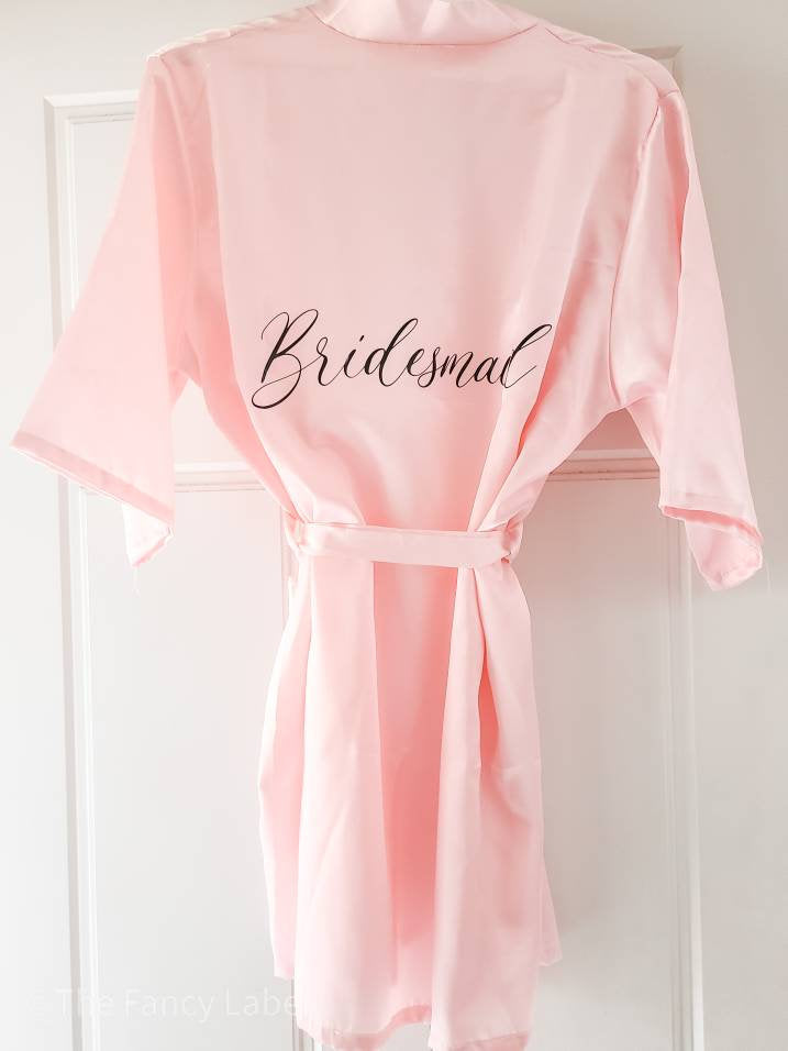 Personalised robe bridesmaid wedding favour