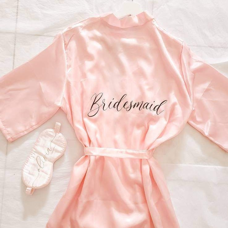 Personalised robe bridesmaid wedding favour