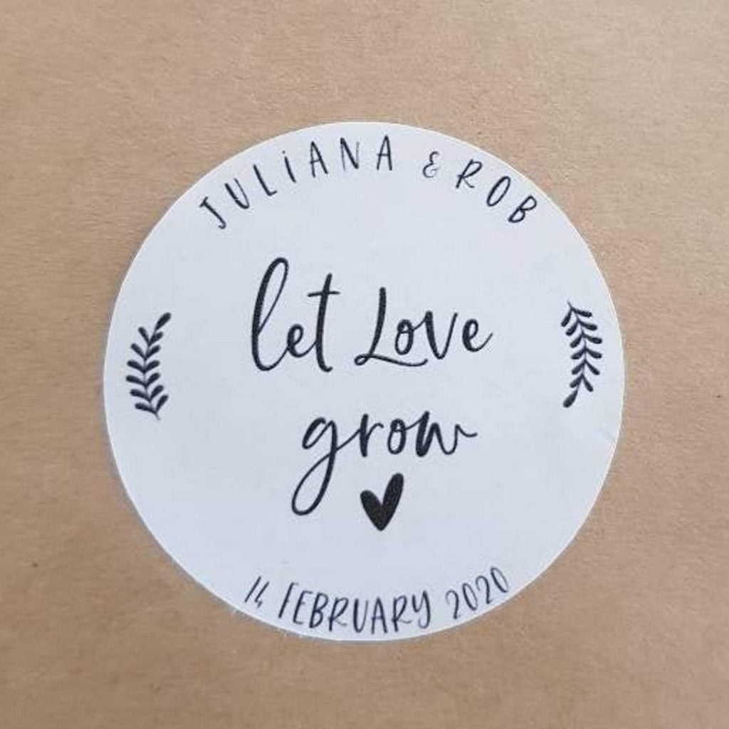 Personalised wedding keepsakesfor guests, round stickers for wedding decorations and birthdays