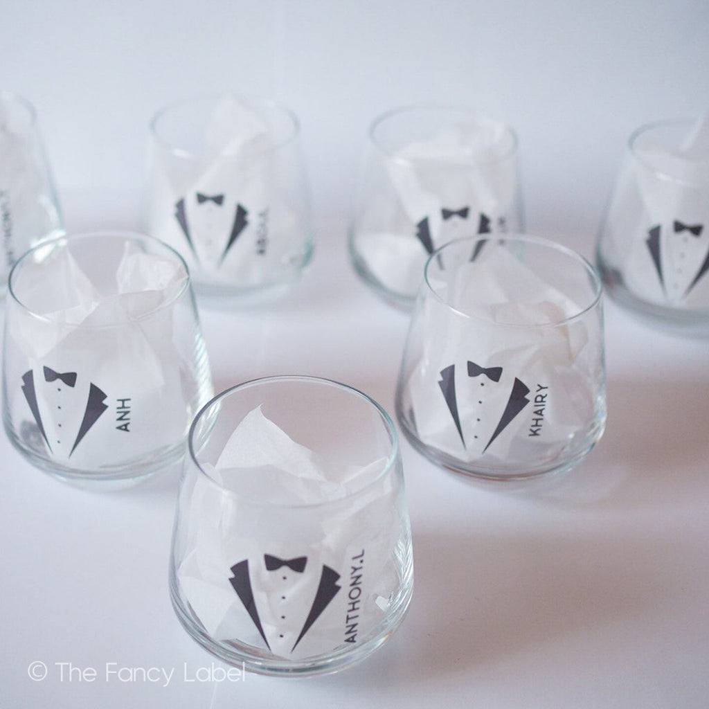 Personalised Groomsmen Glasses for Wedding Favours, Best man, Groom, Father of the bride, father of the groom, bridal glasses