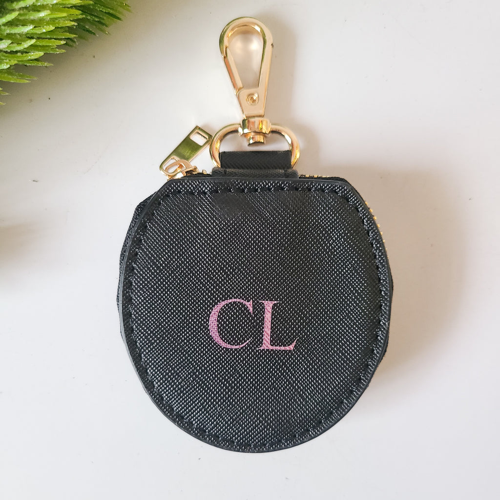 personalised keychain pouch earphone holder