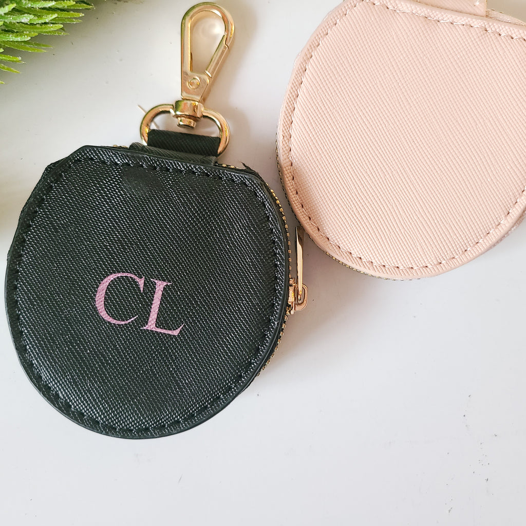 personalised keychain pouch earphone holder