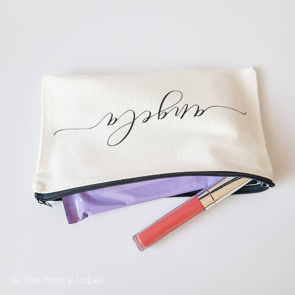 Personalised pencil case makeup case pouch travel pouch pretty presents gifts bridesmaid gifts 