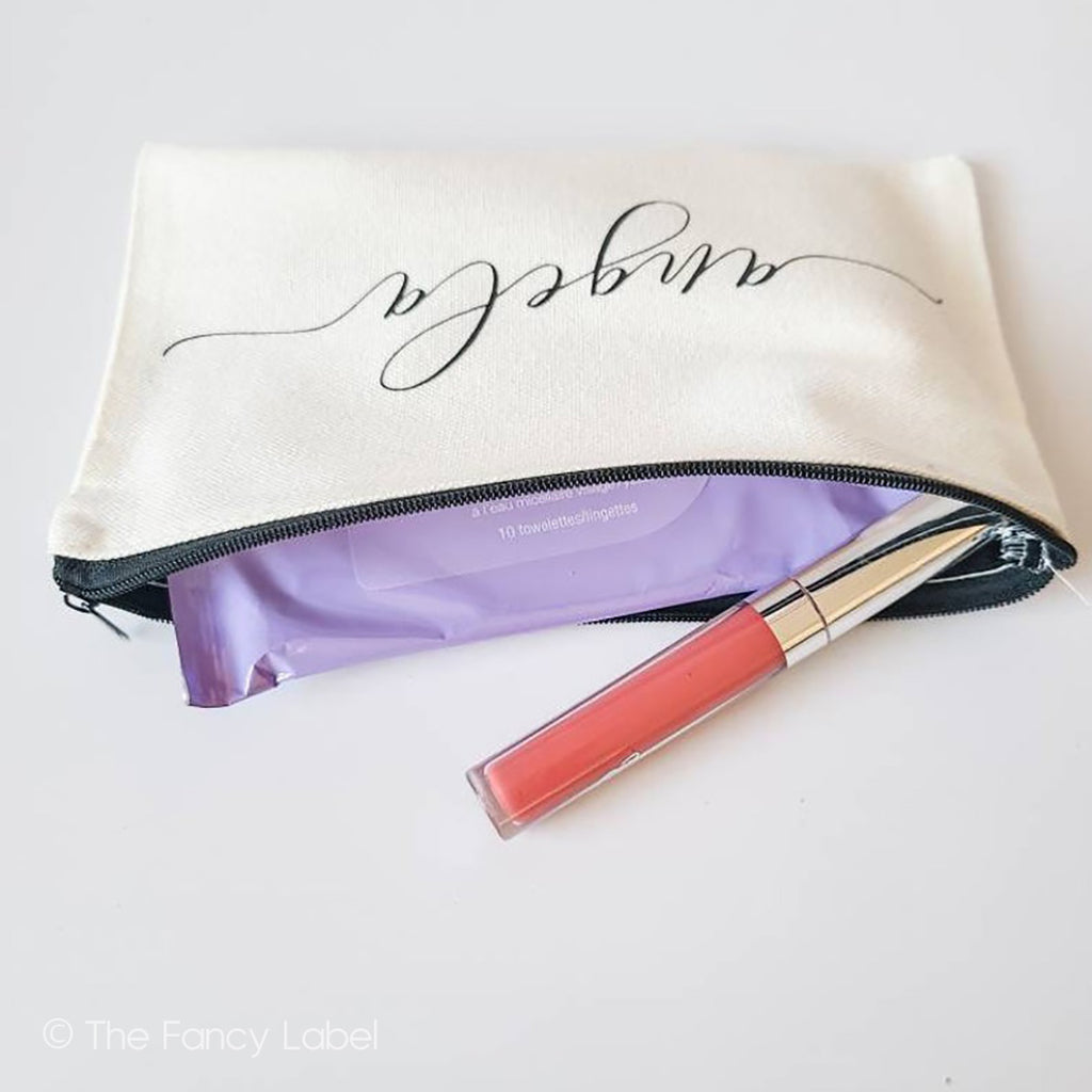Personalised pencil case makeup case pouch travel pouch pretty presents gifts bridesmaid gifts 