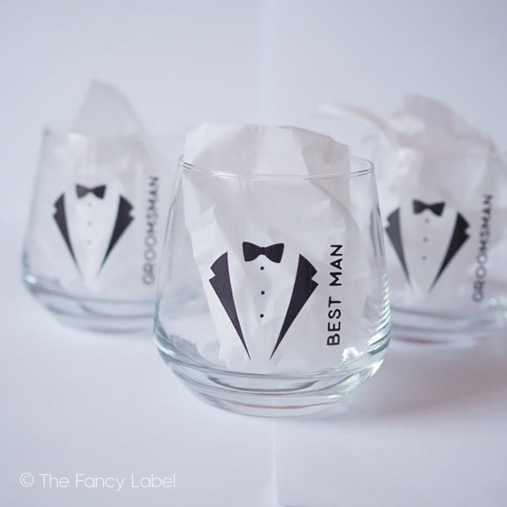 Personalised Groomsmen Glasses for Wedding Favours, Best man, Groom, Father of the bride, father of the groom, bridal glasses
