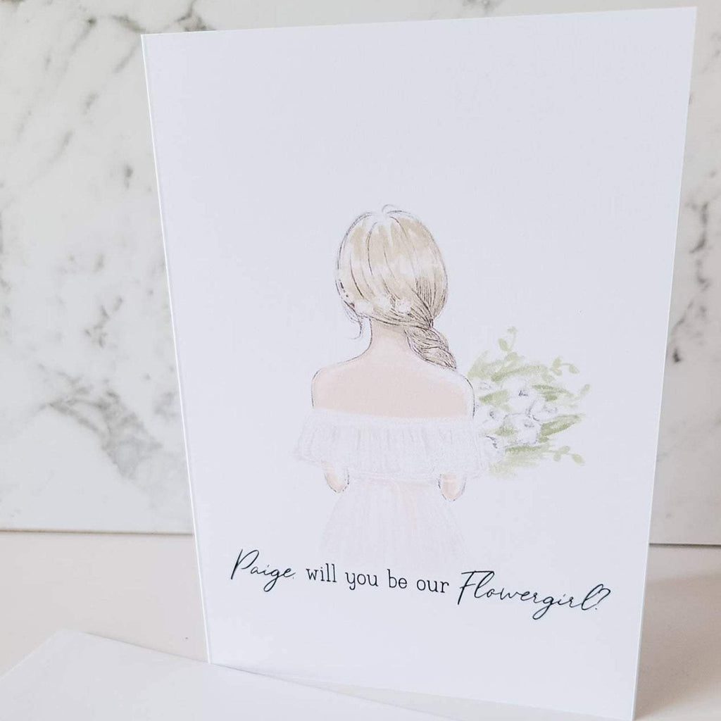 Will you be my flowergirl customisable card